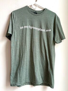 In my houseplant era PLANT LOVER’s Tee t-shirt cotton blend top shirt